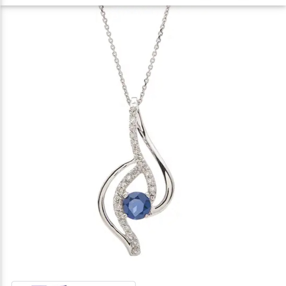 Sapphire & Diamond Necklace